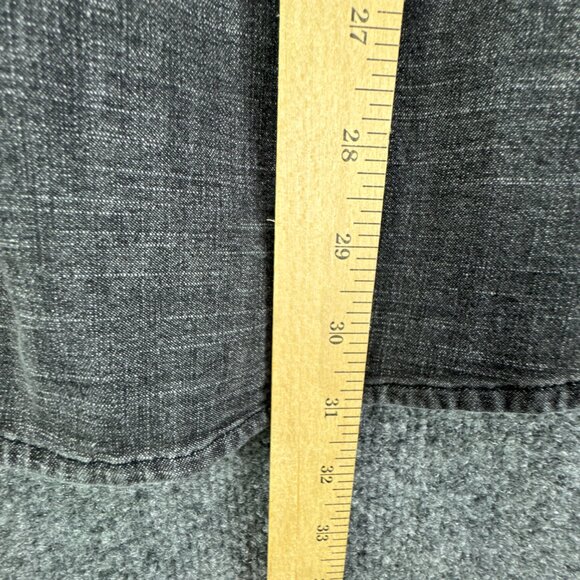 Wrangler Pearl Snap Denim Shirt Mens 2XL Gray Western Cowboy Rodeo Workwear - Picture 9 of 14